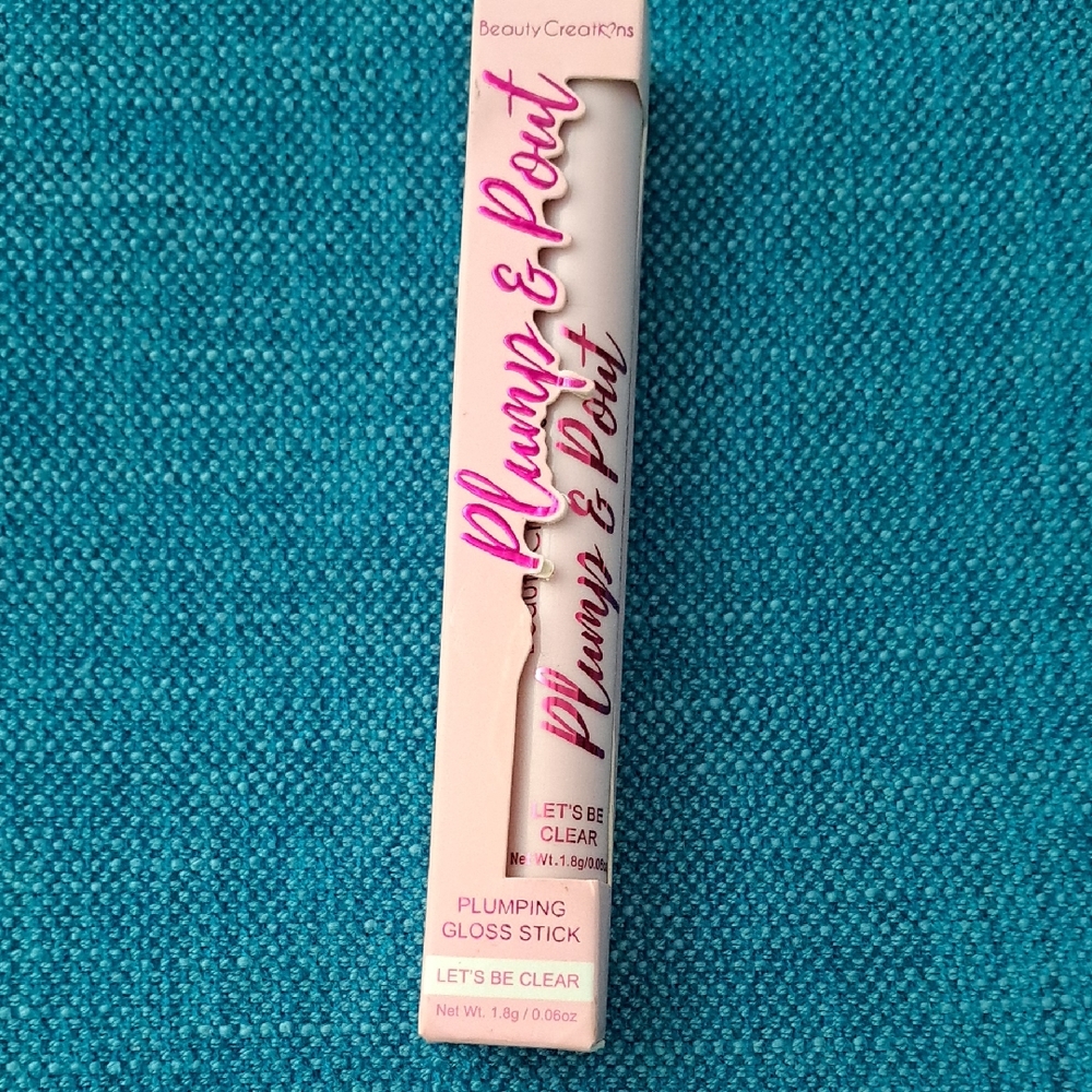 Beauty Creations Plump & Pout Let's Be Clear Gloss New.